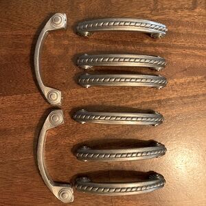 Drawer Pulls - 8 Light Bronze/Silver with Rope Detail